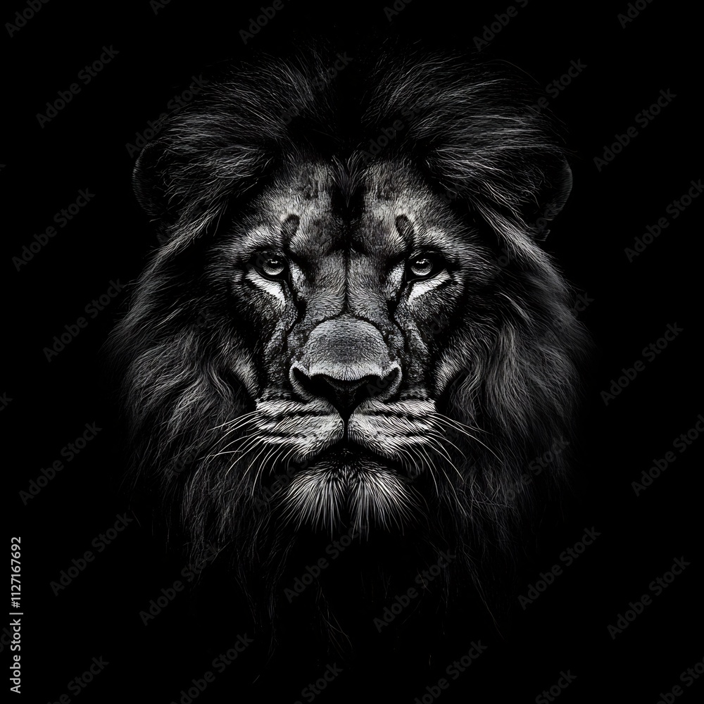 Majestic Presence of the Regal Lion Powerful Captivating Artwork Majestic Presence of the Regal Lion Powerful Captivating Artwork