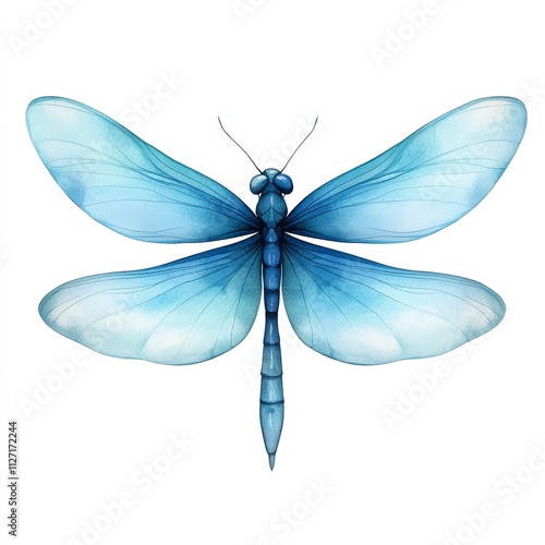 A beautifully illustrated blue butterfly with delicate wings can enhance various creative projects, including nature-themed designs, educational materials, or artistic presentations,