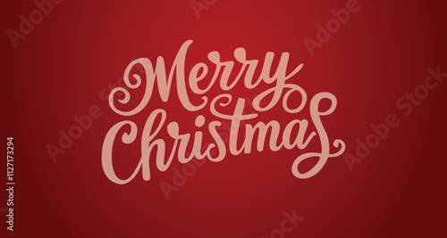 Merry Christmas banner design. Holiday vector illustration. 