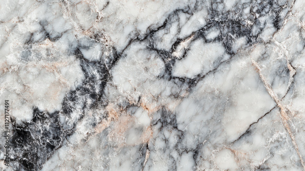 Fototapeta premium Elegant white and gray marble surface with natural patterns for interior design and decoration