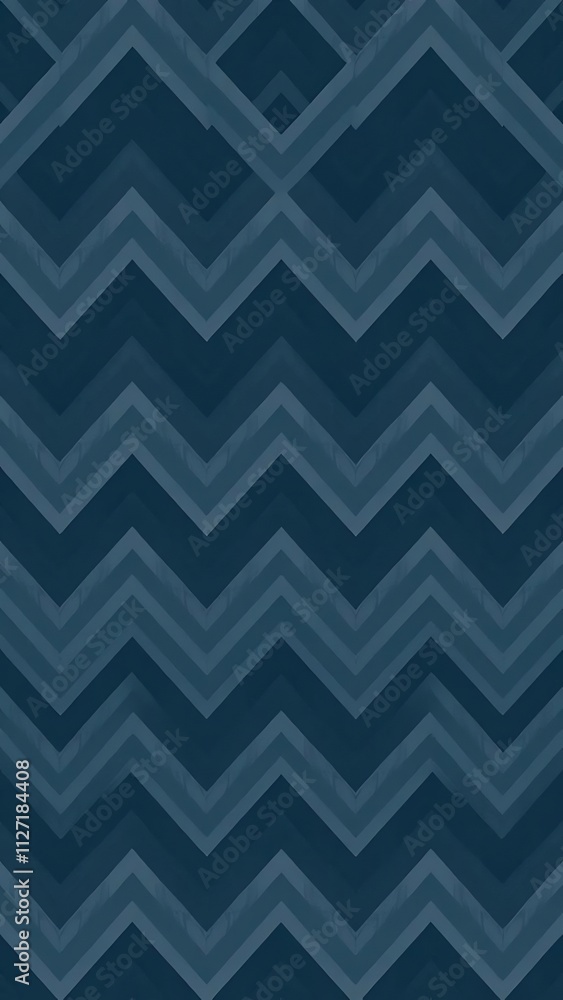 Abstract chevron pattern in shades of blue. Abstract chevron pattern in shades of blue.