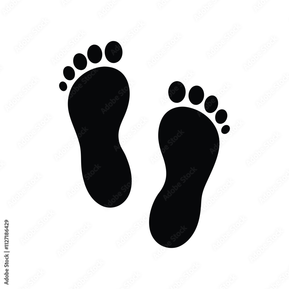 Adorable Baby Footprints Vector Illustration for Newborn, Family Love, and Parenting Design Adorable Baby Footprints Vector Illustration for Newborn, Family Love, and Parenting Design