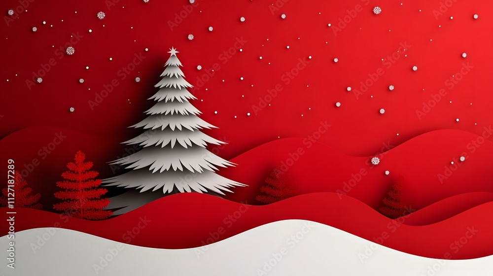 Christmas Balls, Garlands, Tree and Decorations, Santa Claus, Formed With Paper Cut Art, Abstract Image, Texture, Pattern Background, Wallpaper, Cover and Screen of Smartphone, PC, Laptop Christmas Balls, Garlands, Tree and Decorations, Santa Claus, Formed With Paper Cut Art, Abstract Image, Texture, Pattern Background, Wallpaper, Cover and Screen of Smartphone, PC, Laptop
