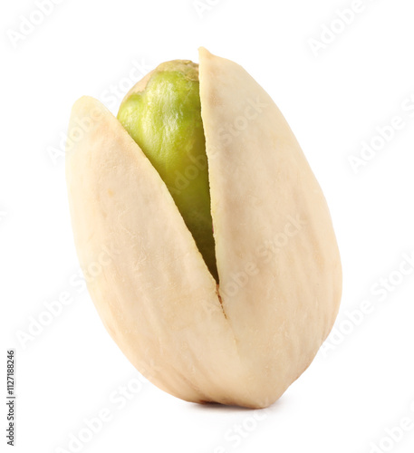 Wallpaper Mural One tasty pistachio nut isolated on white Torontodigital.ca