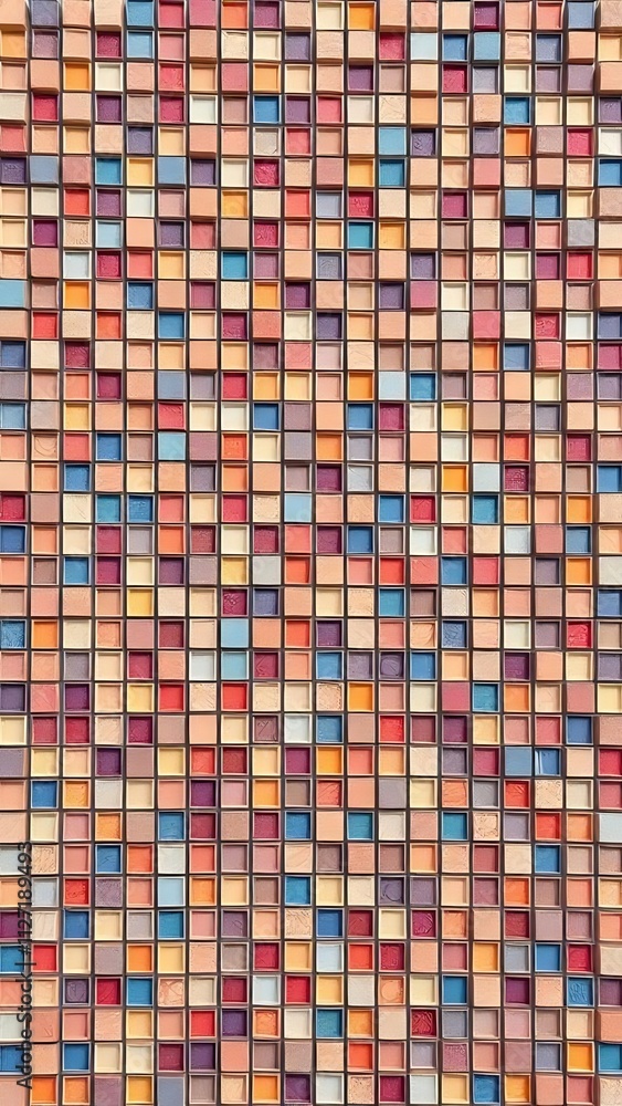 Colorful mosaic tile wall texture. Colorful mosaic tile wall texture.