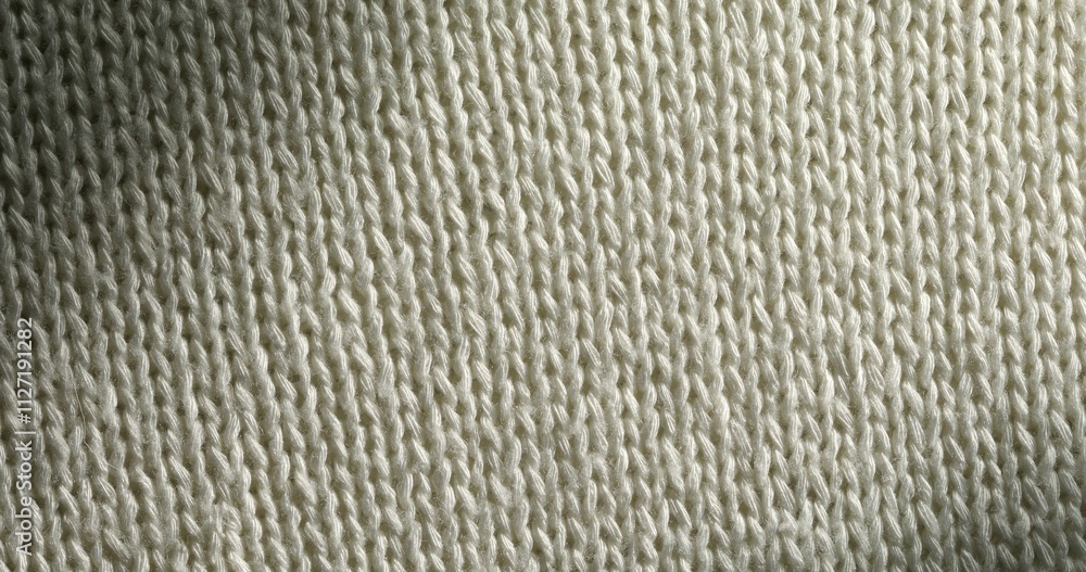 Close-Up of Cream Knitted Fabric Texture Close-Up of Cream Knitted Fabric Texture
