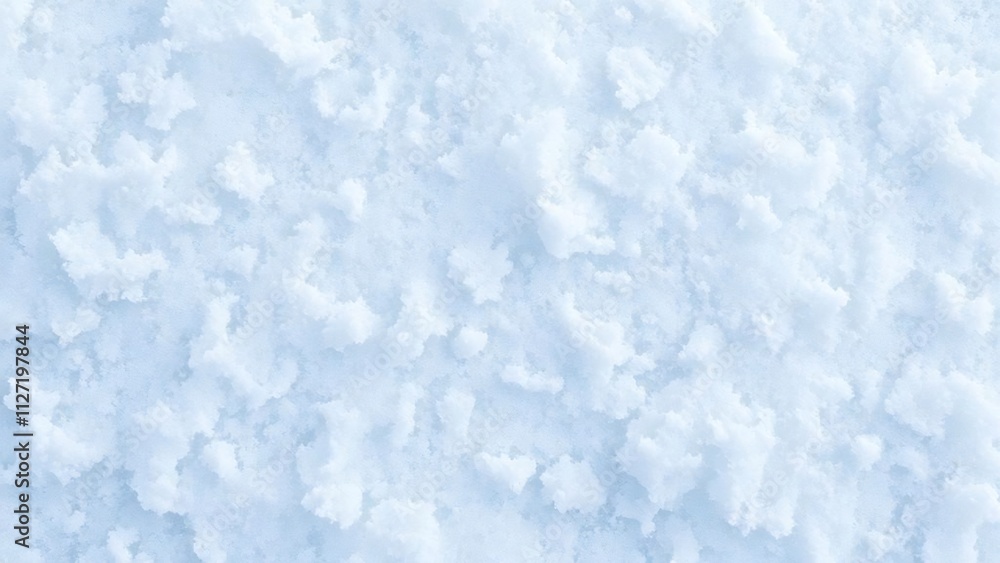 Close-up of light blue, textured snow. Close-up of light blue, textured snow.