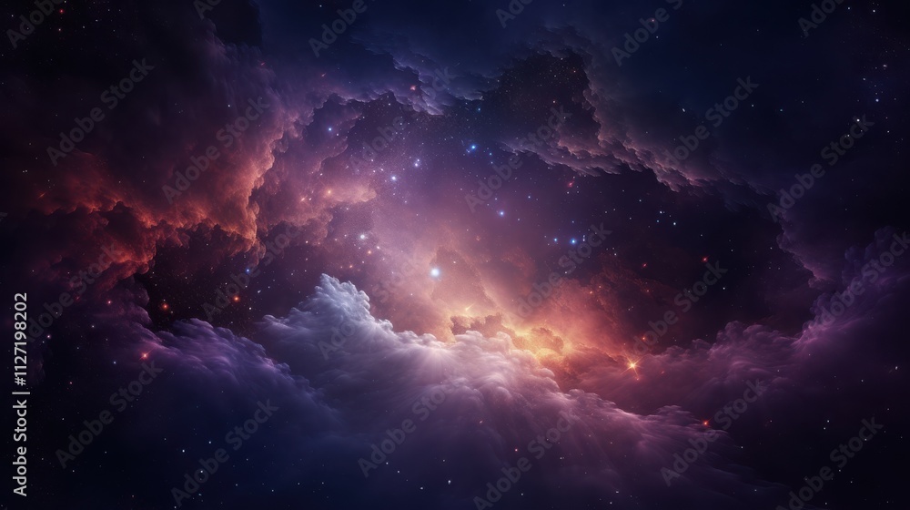 Celestial Nebula Cosmic Cloudscape Starry Night Celestial Nebula Cosmic Cloudscape Starry Night