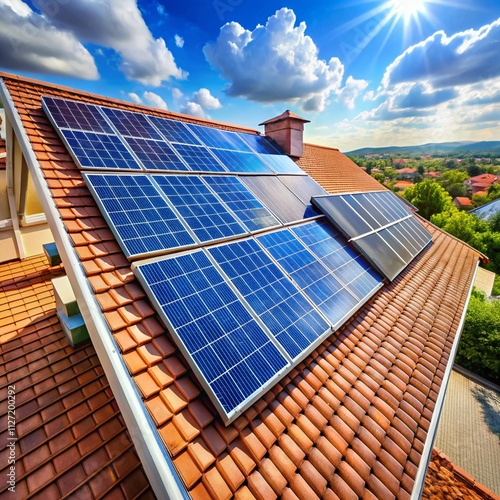 Solar Panels on Rooftops photo