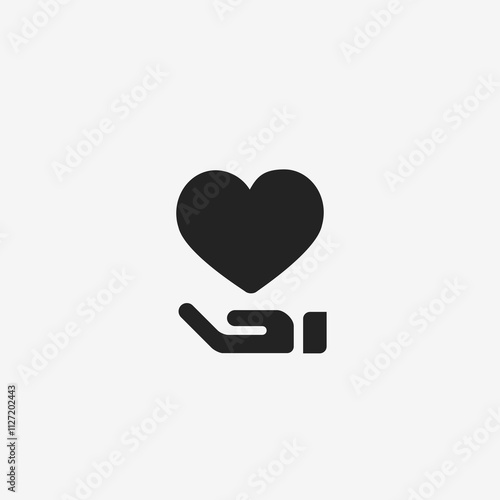 Hand Holding Heart Icon
