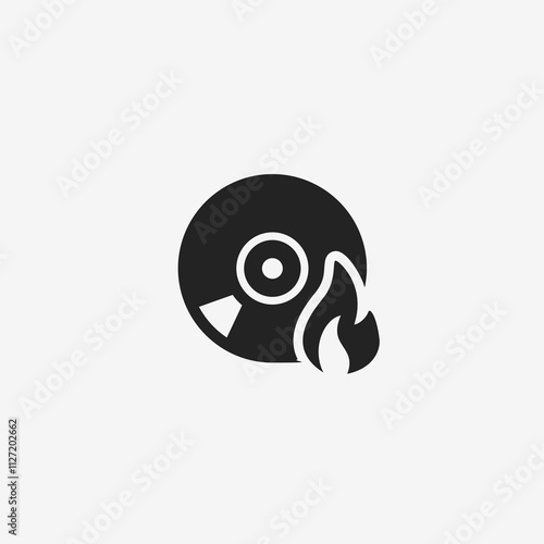 Burning CD Icon
