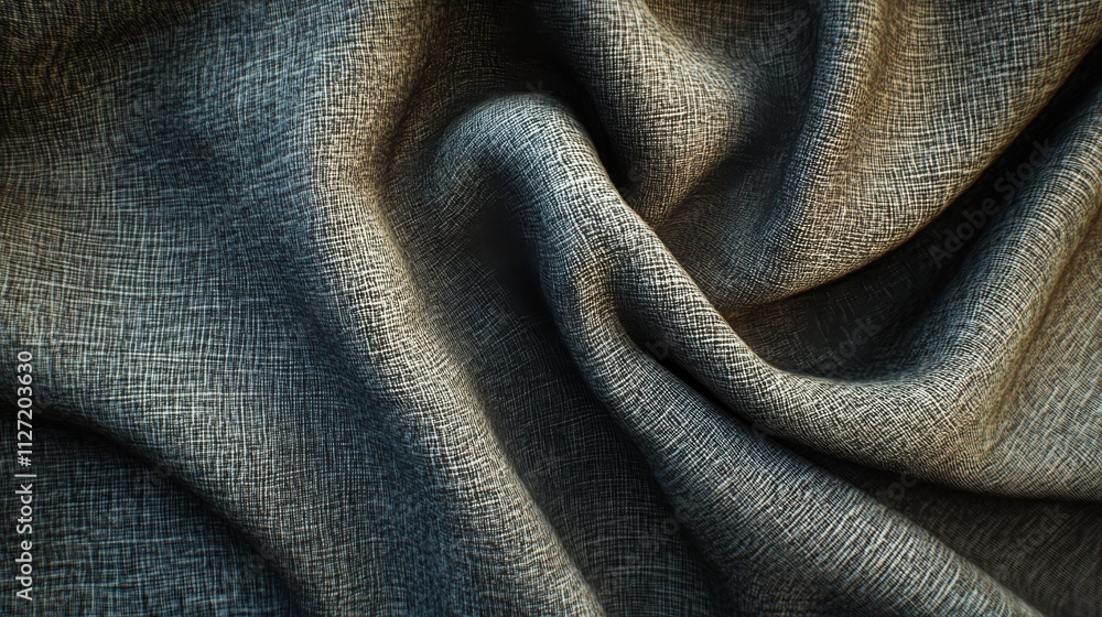 Soft blue fabric texture with realistic folds and natural lighting. Soft blue fabric texture with realistic folds and natural lighting.