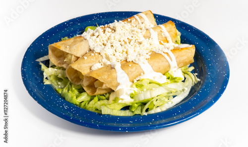 Fotografie Comida tipica mexicana en plato tradicional