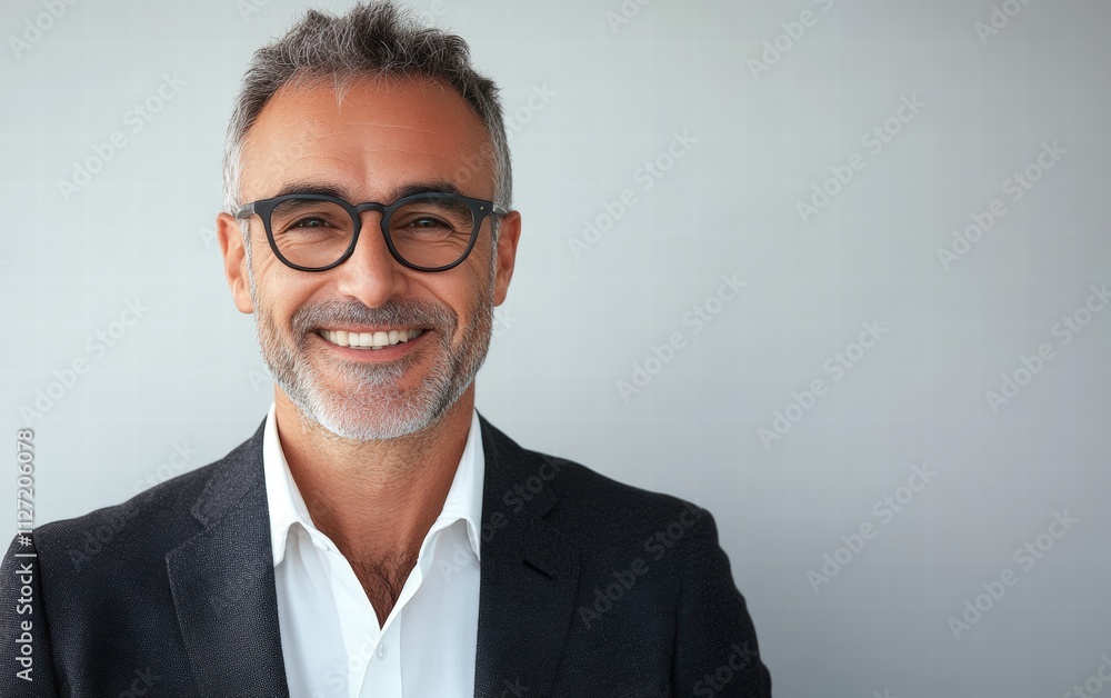 Handsome smiling businessman on bright and clear white background Handsome smiling businessman on bright and clear white background