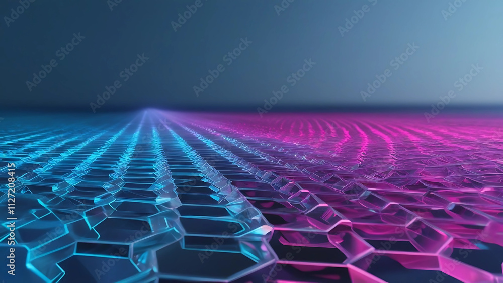 Obraz premium Abstract hexagon pattern background