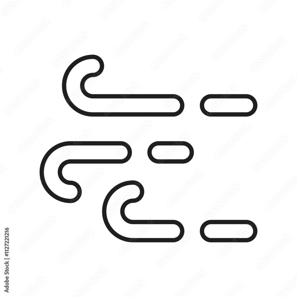 wind line icon with white background vector stock illustration wind line icon with white background vector stock illustration