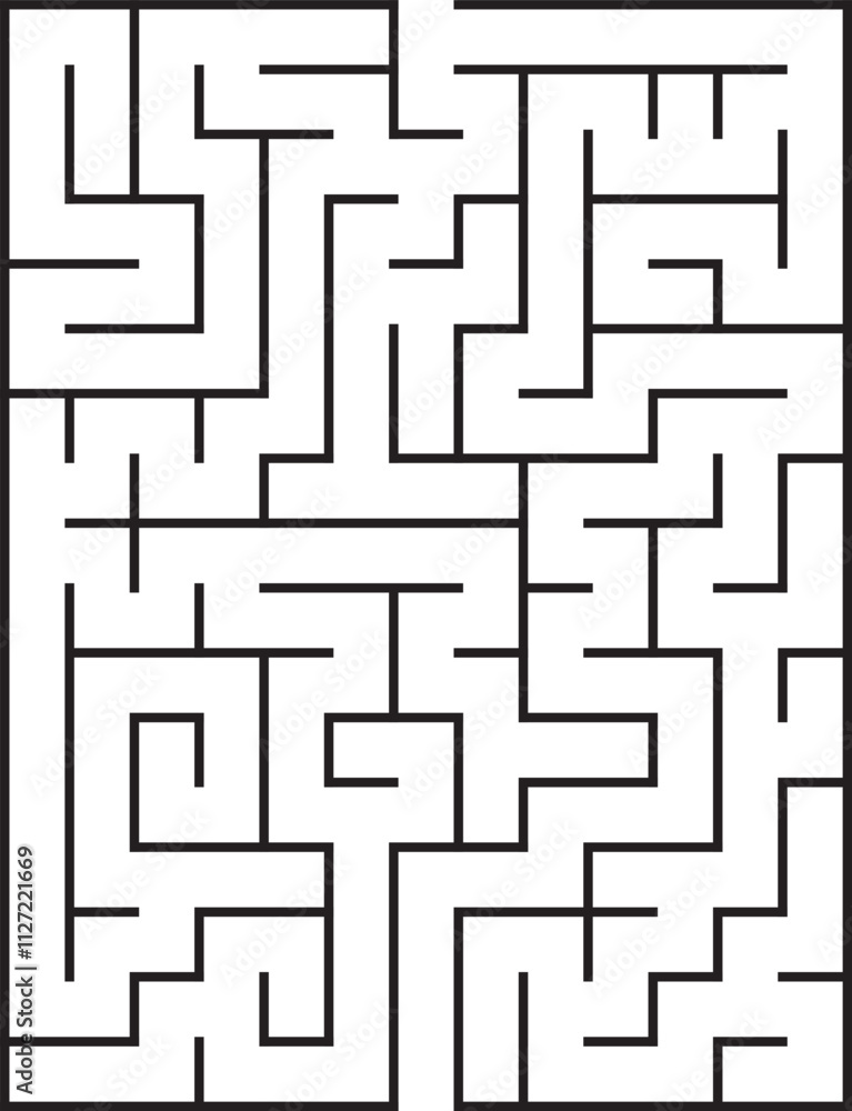 Kids riddle maze puzzle labyrinth vector illustration