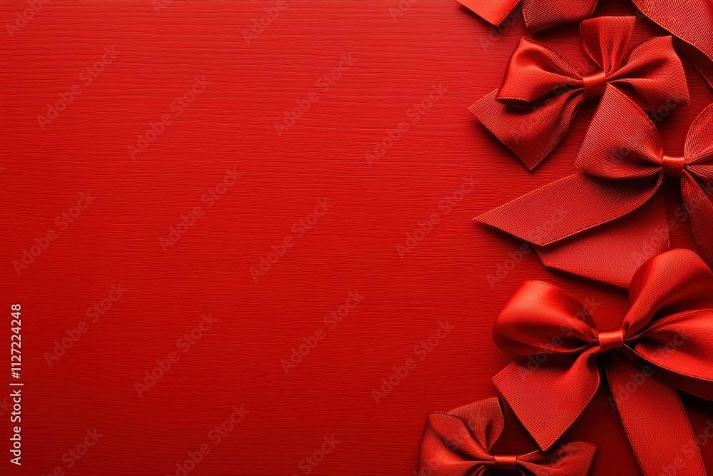 Collection of vibrant red bows in diverse designs perfect for holiday packaging elegant decor and festive celebrations Collection of vibrant red bows in diverse designs perfect for holiday packaging elegant decor and festive celebrations