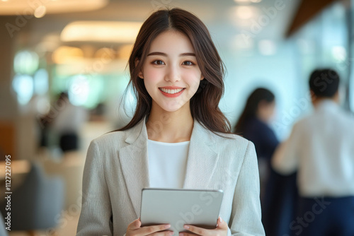 A young Japanese Business woman in professional attire