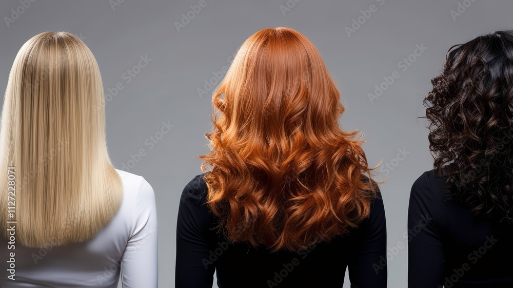 Elegant Portrait of Hair Textures Elegant Portrait of Hair Textures