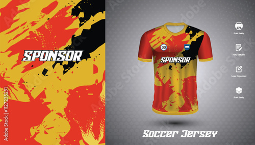 Soccer jersey design for sublimation or football jersey design