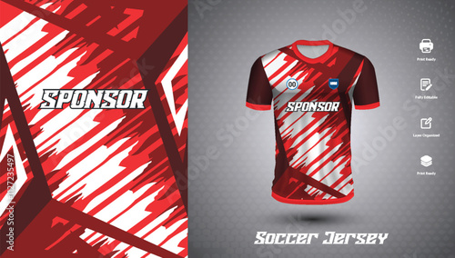Soccer jersey design for sublimation or football jersey design