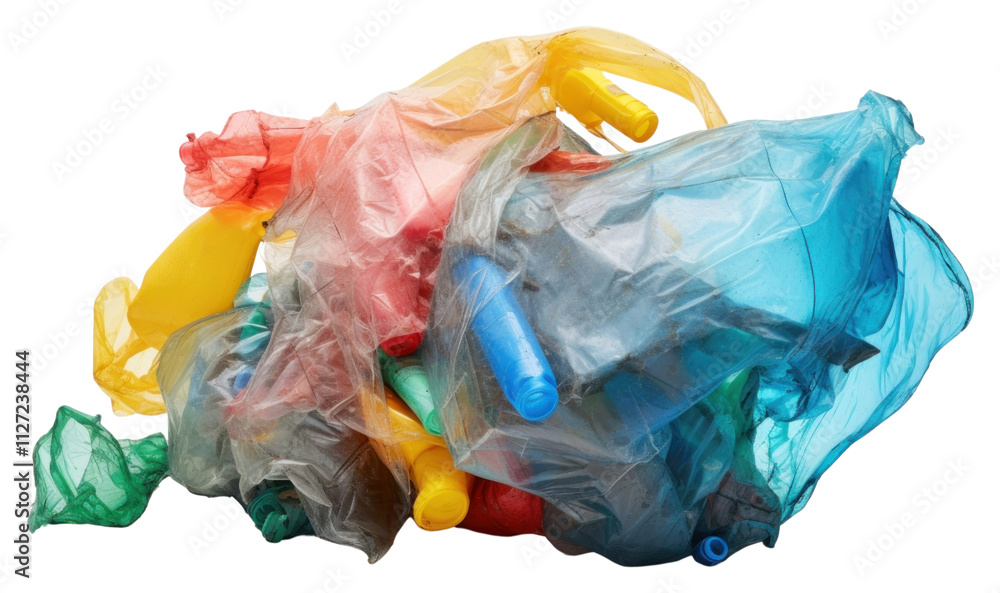 Fototapeta premium PNG Plastic bag medication pollution.