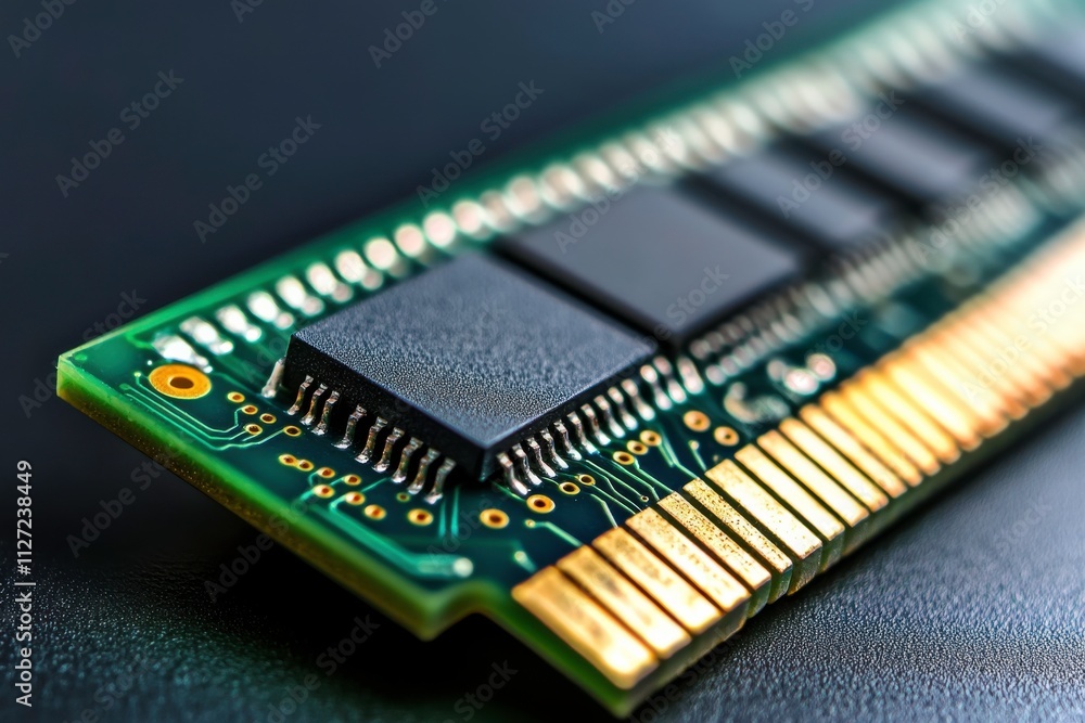 Glowing Memory Chip with Sharp Edges in Natural Light Glowing Memory Chip with Sharp Edges in Natural Light