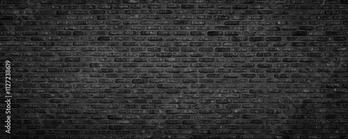 dark brick wall, black maso...