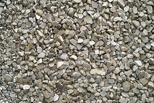 Photo of Pile of small pebble stones. Background texture for backdrops or mapping