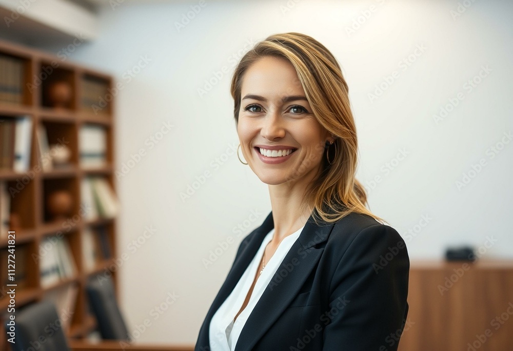 A warm and inviting portrait of a female lawyer A warm and inviting portrait of a female lawyer