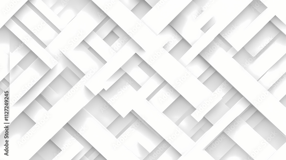 In a simple monochromatic modern style, a white abstract geometric background has a horizontal pattern of vertical oblique stripes with crossing and angles. Oblique. Illustration In a simple monochromatic modern style, a white abstract geometric background has a horizontal pattern of vertical oblique stripes with crossing and angles. Oblique. Illustration