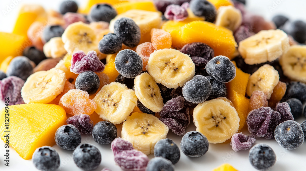 Frozen Fruit Blend Mango Banana Blueberry Mixed Berries Frozen Fruit Blend Mango Banana Blueberry Mixed Berries