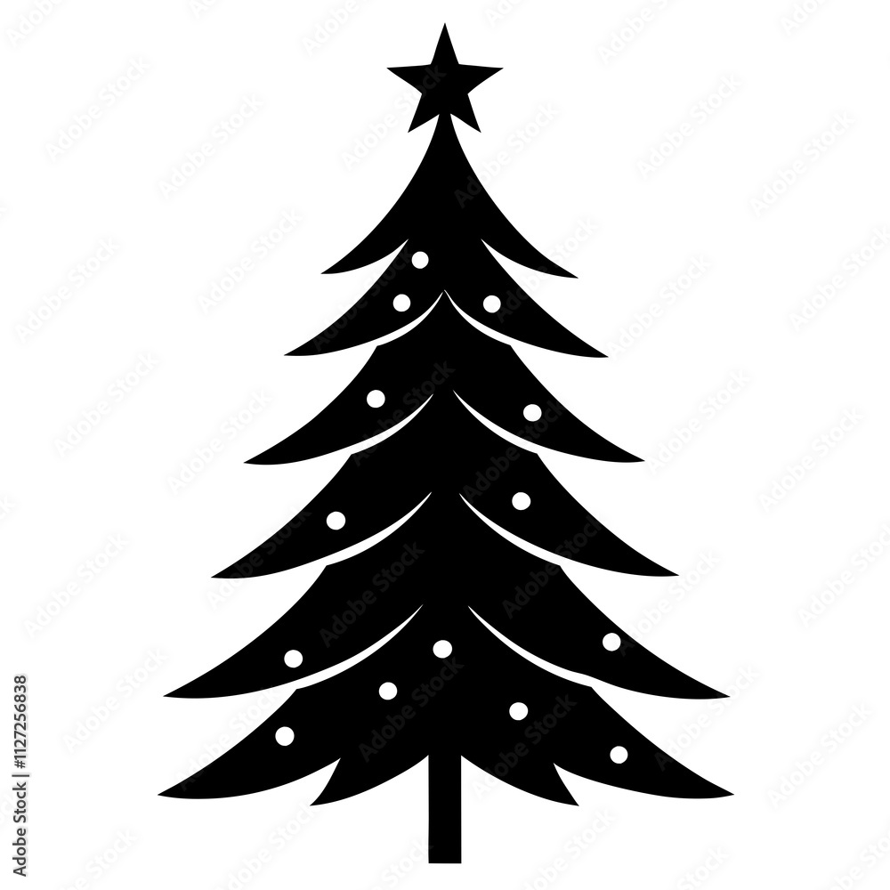 Black Christmas tree shape icons. Holiday tree art front view. Christmas tree silhouette art & illustration. Black Christmas tree shape icons. Holiday tree art front view. Christmas tree silhouette art & illustration.