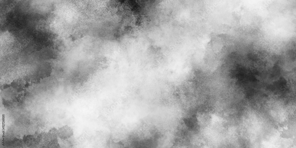 Fototapeta premium Abstract black and white grunge texture, modern design with gray paper and white paper Sky with white marble texture background old grunge texture, creative and aesthetic wallpaper design.