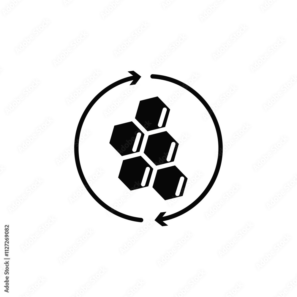 Collagen icon Vector flat thin line illustration Collagen icon Vector flat thin line illustration
