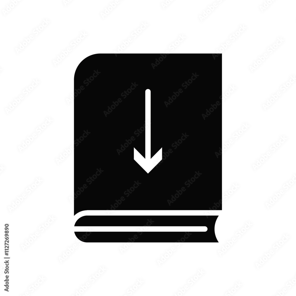 Download ebook icon Vector flat thin line illustration Download ebook icon Vector flat thin line illustration