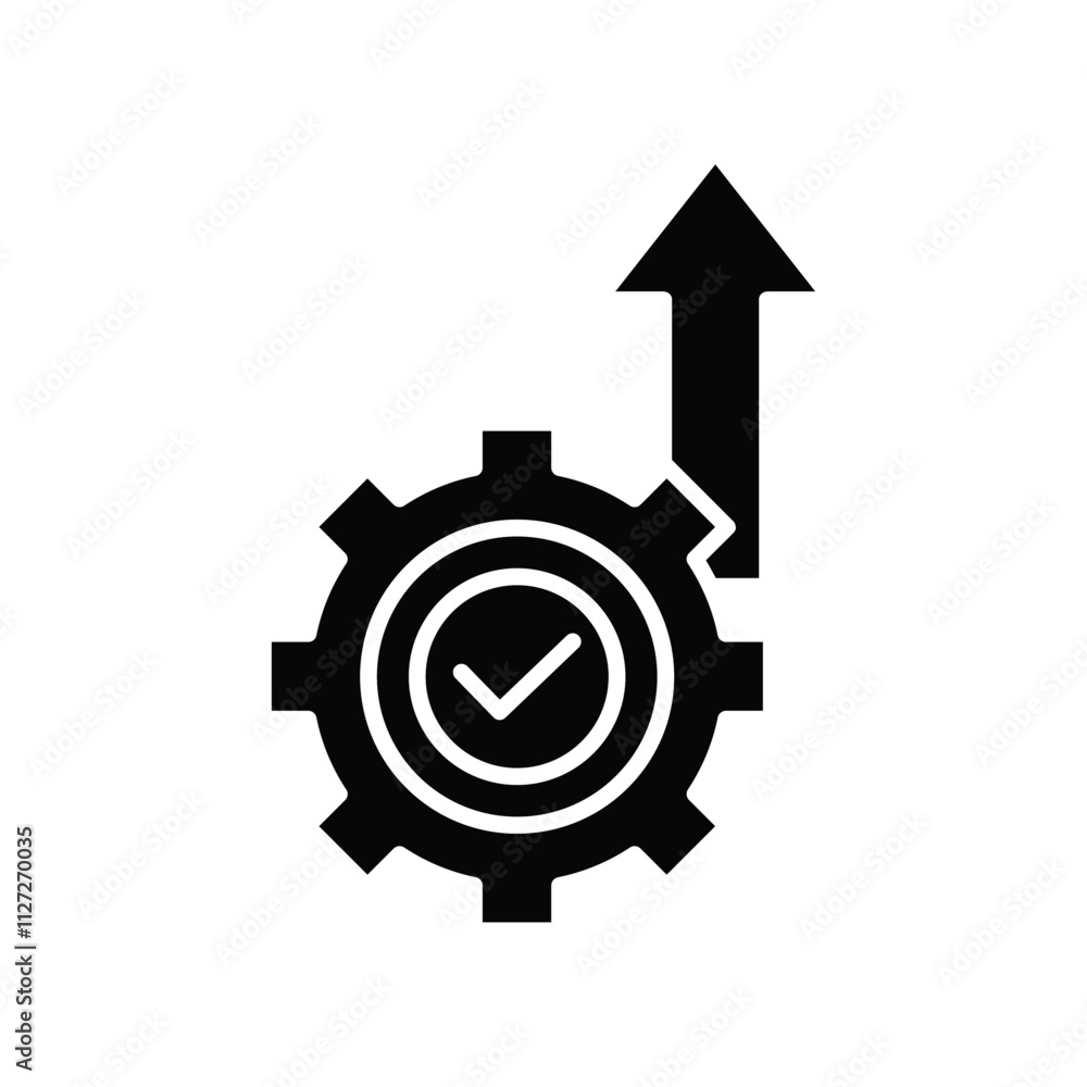 Efficiency icon Vector flat thin line illustration Efficiency icon Vector flat thin line illustration