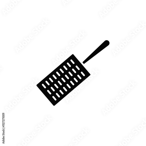 Hand grater icon Vector flat thin line illustration