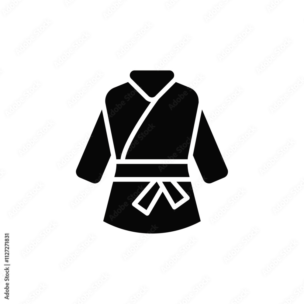 Kimono icon Vector flat thin line illustration Kimono icon Vector flat thin line illustration