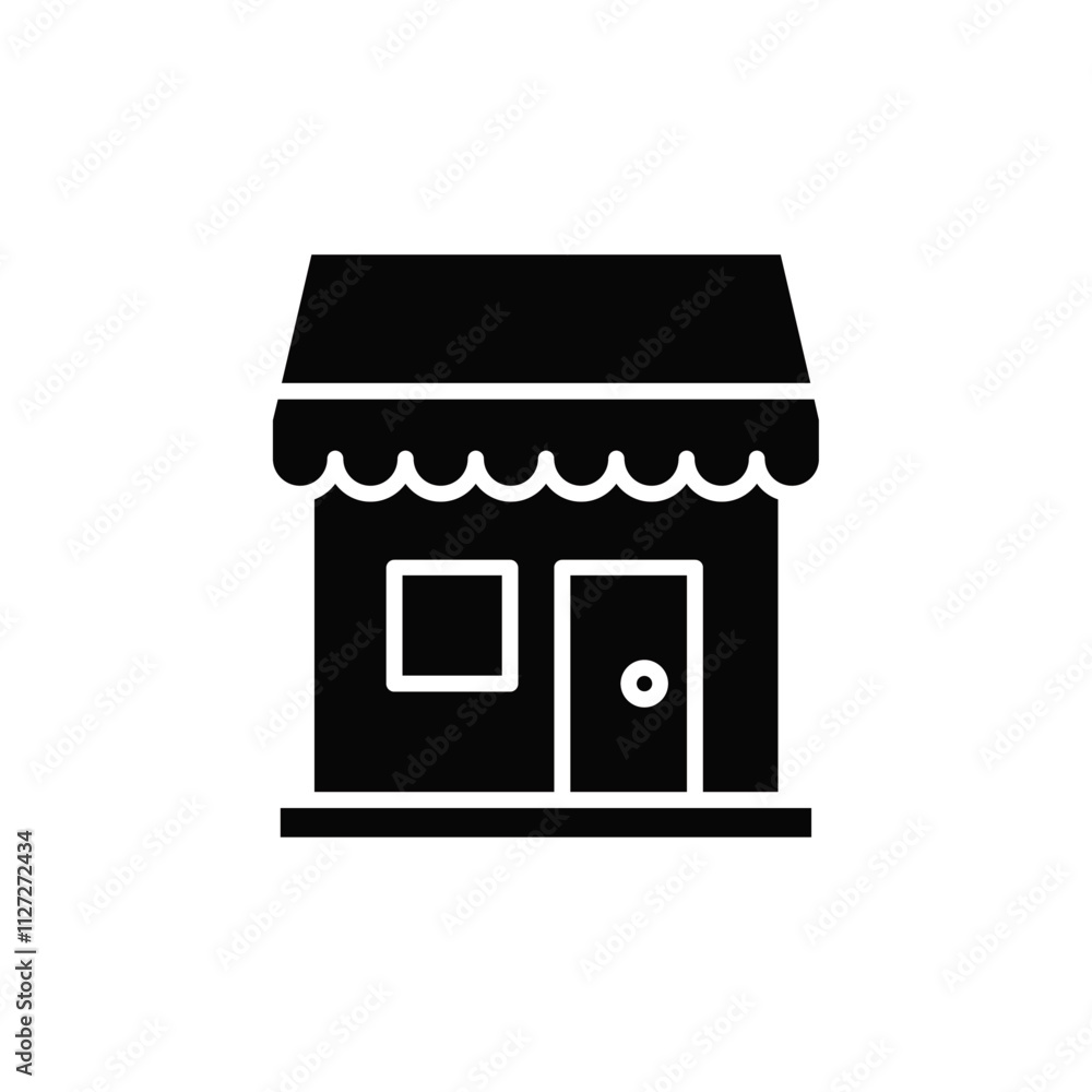 Marketplace icon Vector flat thin line illustration Marketplace icon Vector flat thin line illustration