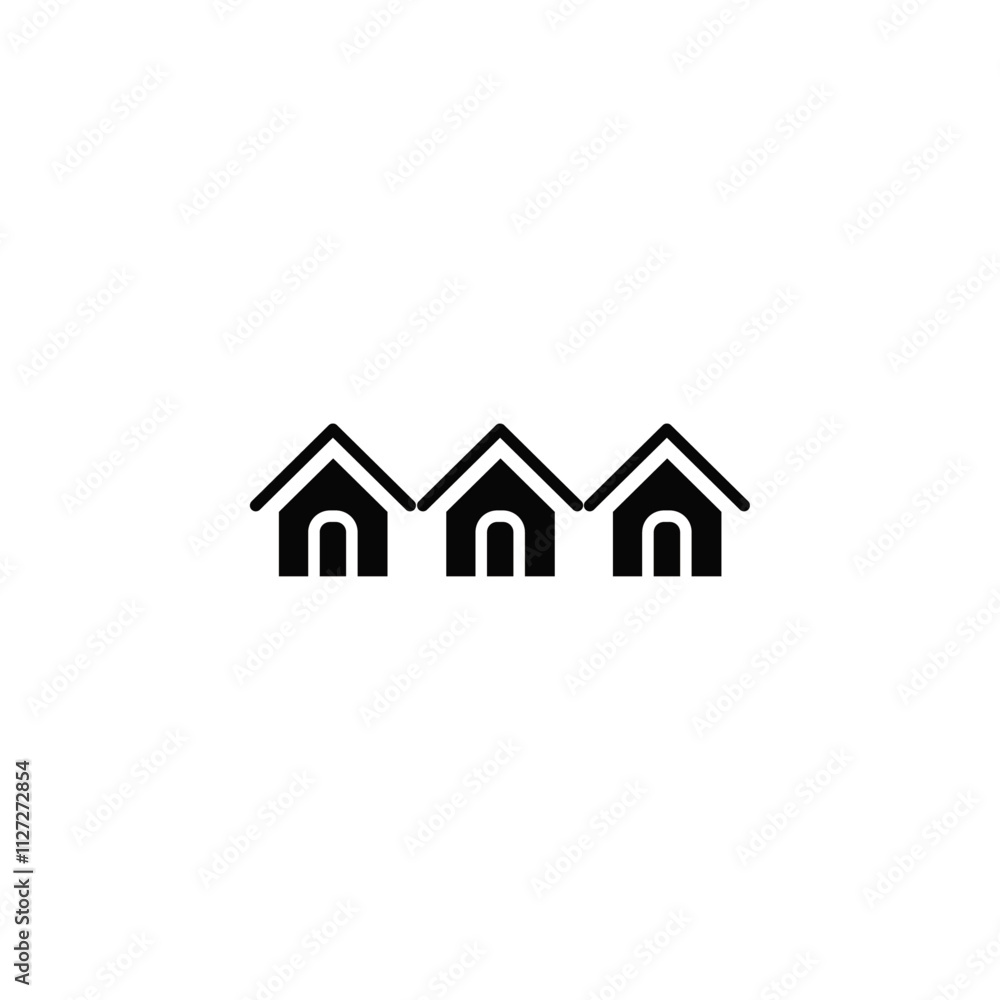 Neighbor icon Vector flat thin line illustration Neighbor icon Vector flat thin line illustration