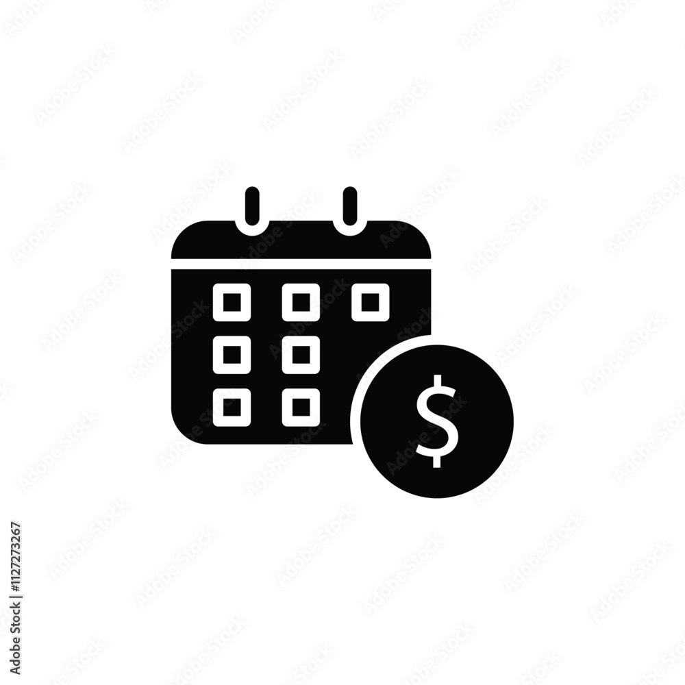 Payday icon Vector flat thin line illustration Payday icon Vector flat thin line illustration