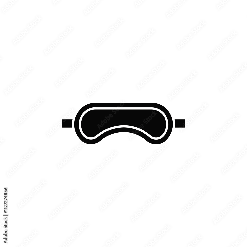 Sleeping mask icon Vector flat thin line illustration Sleeping mask icon Vector flat thin line illustration