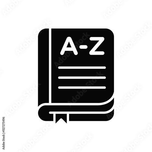 Terminology icon Vector flat thin line illustration