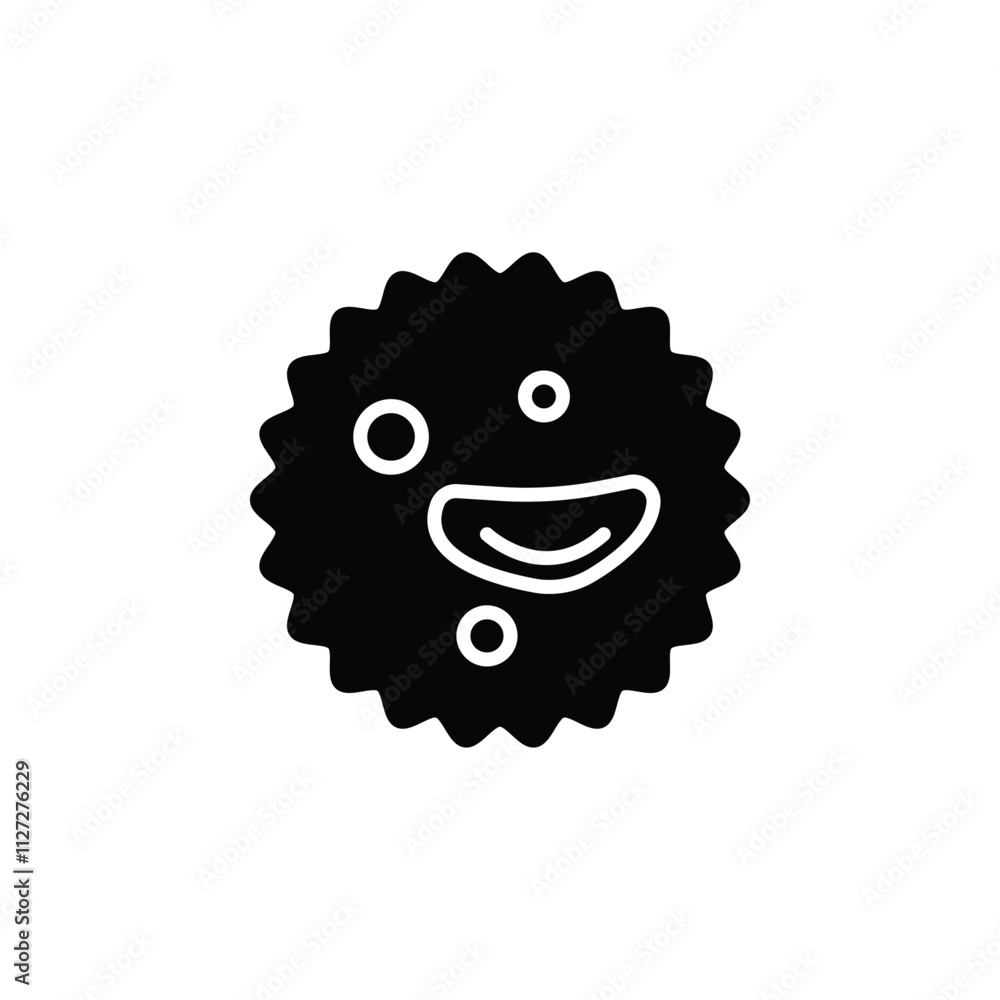 Naklejka premium White blood cell icon Vector flat thin line illustration