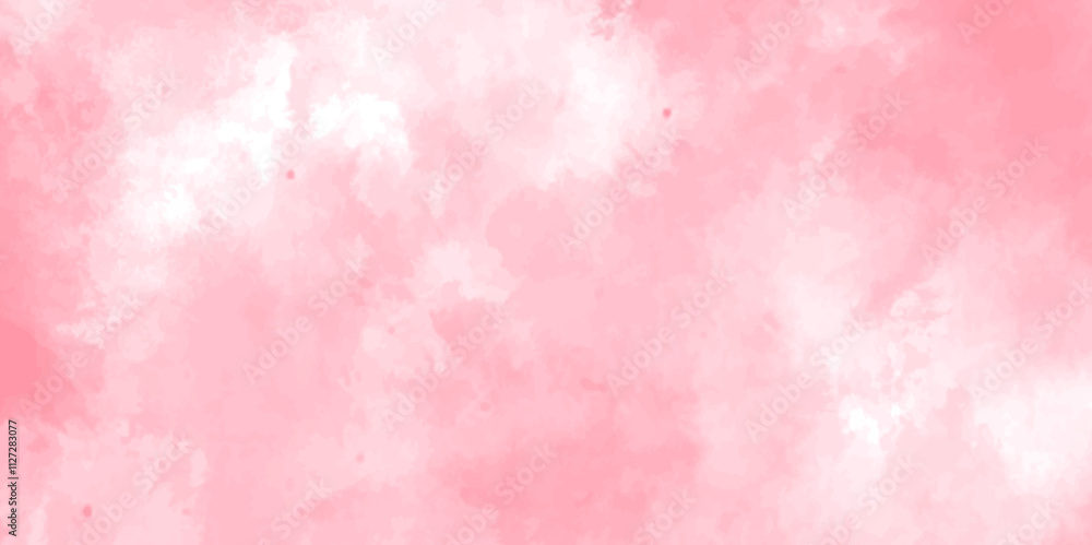 Fototapeta premium Soft pink watercolor background for your design, Aquarelle painted paper template texture background banner, Pastel pink watercolor design with digital painted for template.