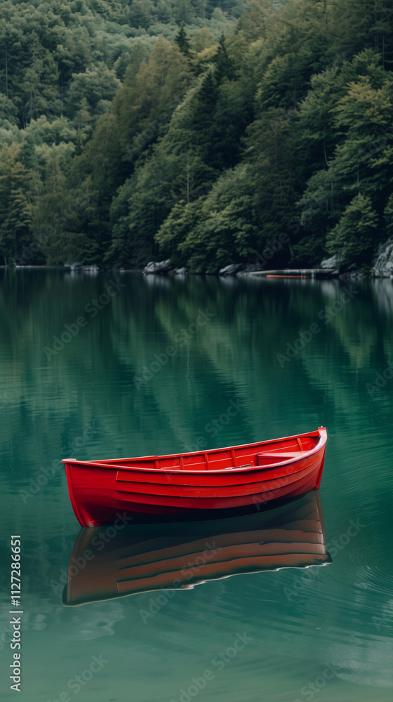 red boat on the lake red boat on the lake