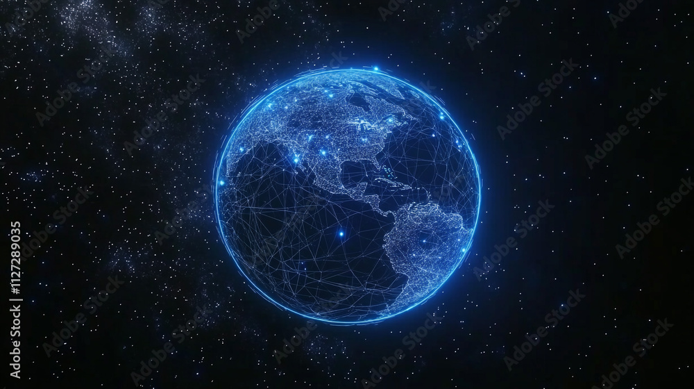 Global Network Connection Illuminated Earth Digital World Internet Technology Communi Global Network Connection Illuminated Earth Digital World Internet Technology Communi