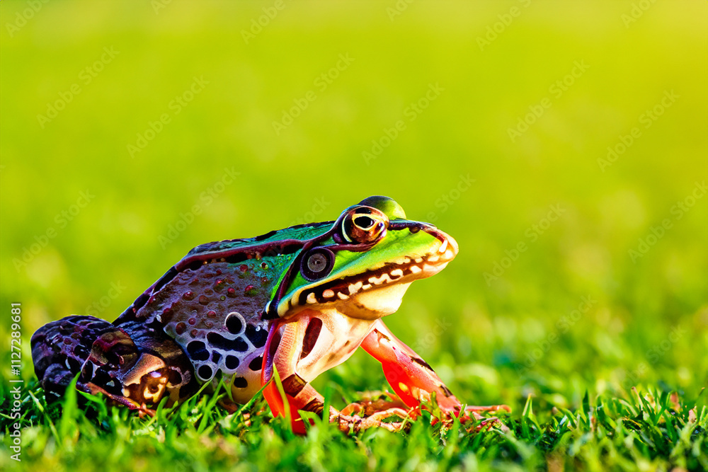Frog sitting on top of green grassy field. Frog in green field. A frog glares at the sun in a green field. A frog glares at the sun in a lifestyle green field. Frog sitting on top of green grassy field. Frog in green field. A frog glares at the sun in a green field. A frog glares at the sun in a lifestyle green field.
